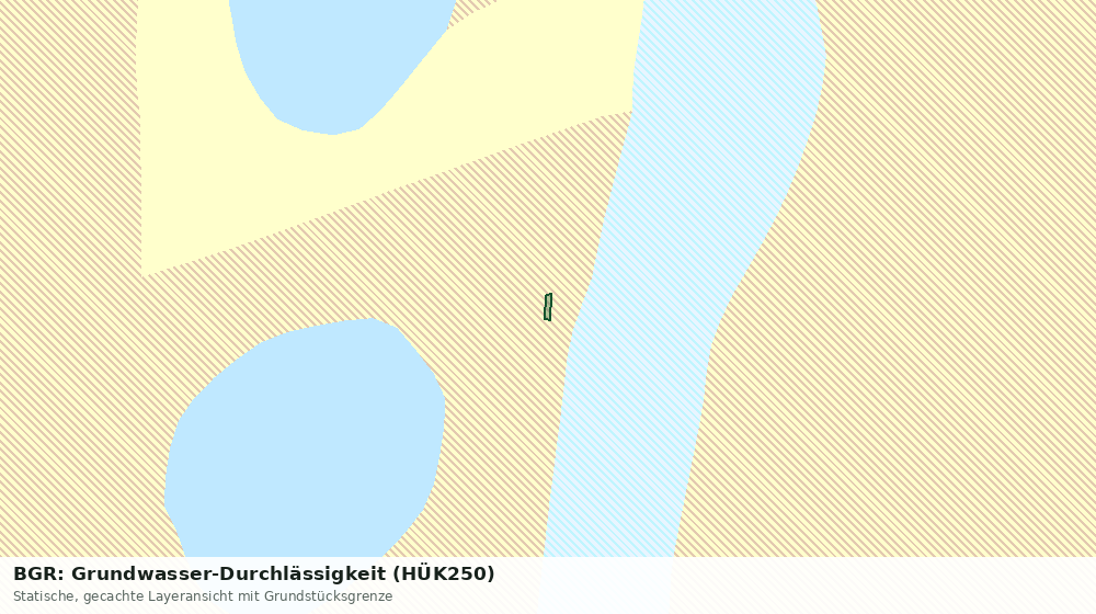 Statische Kartenansicht: BGR: Grundwasser-Durchlässigkeit (HÜK250)