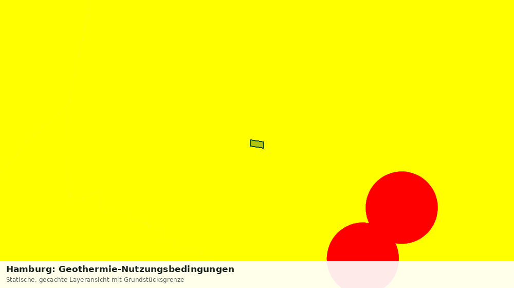 Statische Kartenansicht: Hamburg: Geothermie-Nutzungsbedingungen