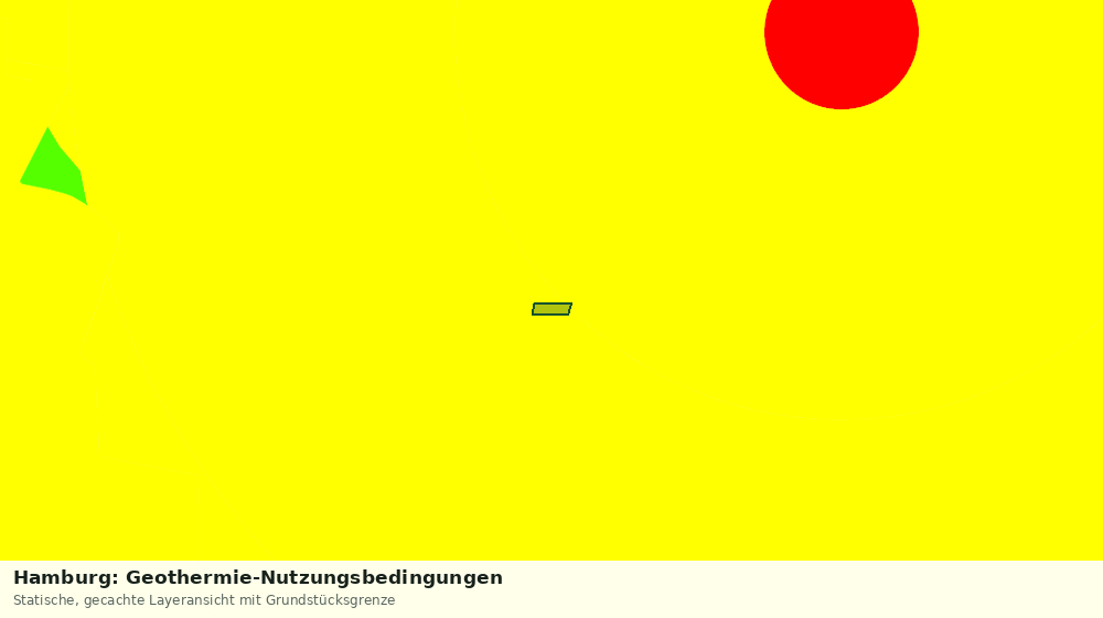 Statische Kartenansicht: Hamburg: Geothermie-Nutzungsbedingungen