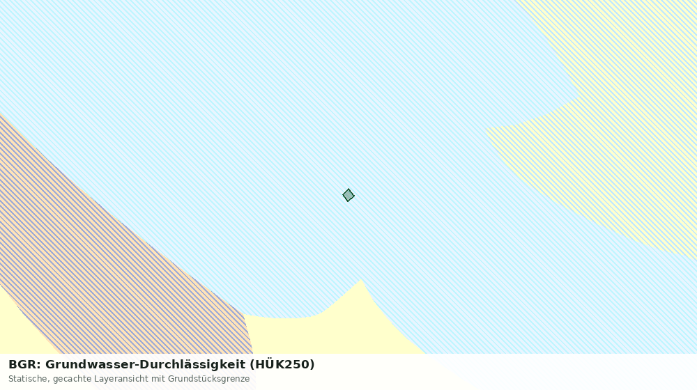 Statische Kartenansicht: BGR: Grundwasser-Durchlässigkeit (HÜK250)