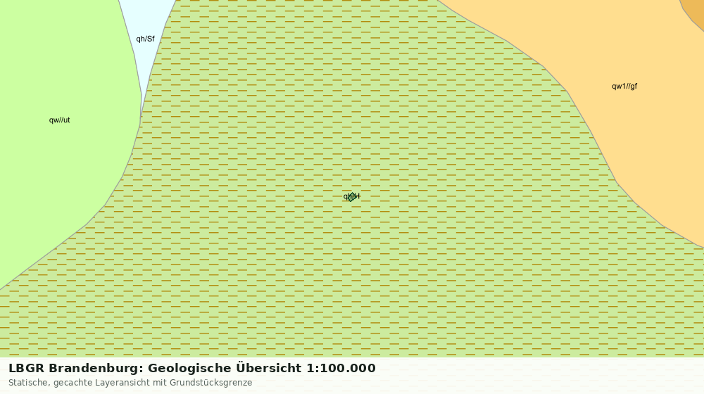 Statische Kartenansicht: LBGR Brandenburg: Geologische Übersicht 1:100.000