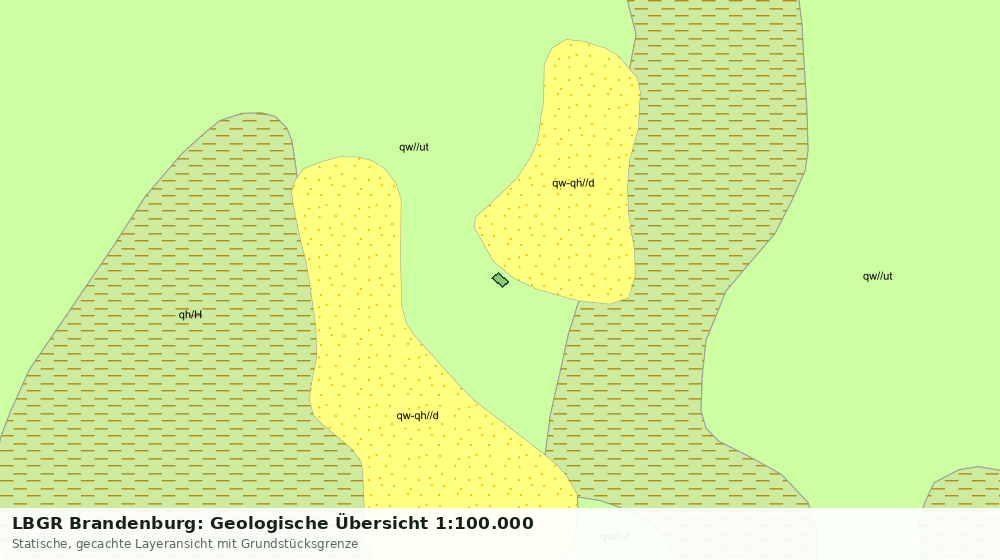 Statische Kartenansicht: LBGR Brandenburg: Geologische Übersicht 1:100.000