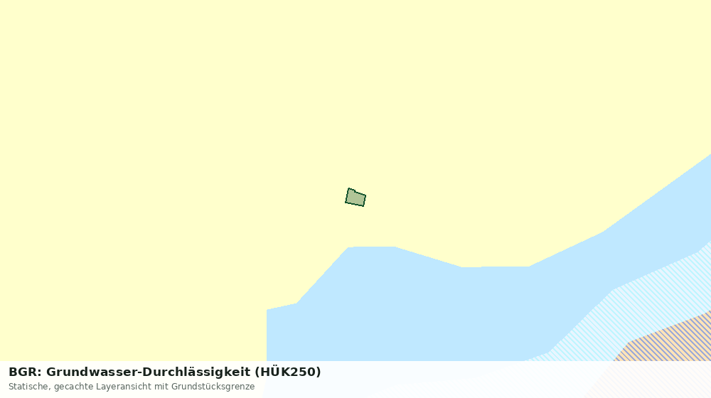 Statische Kartenansicht: BGR: Grundwasser-Durchlässigkeit (HÜK250)
