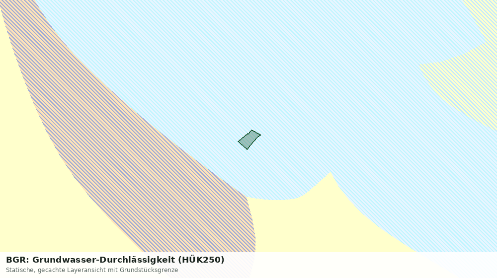 Statische Kartenansicht: BGR: Grundwasser-Durchlässigkeit (HÜK250)