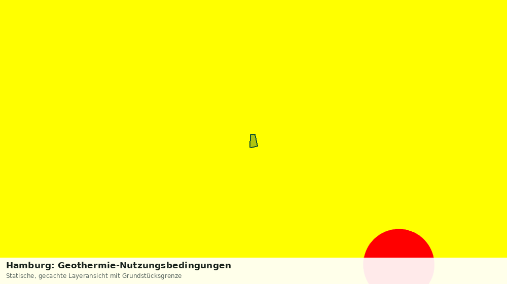Statische Kartenansicht: Hamburg: Geothermie-Nutzungsbedingungen