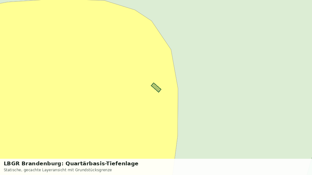 Statische Kartenansicht: LBGR Brandenburg: Quartärbasis-Tiefenlage