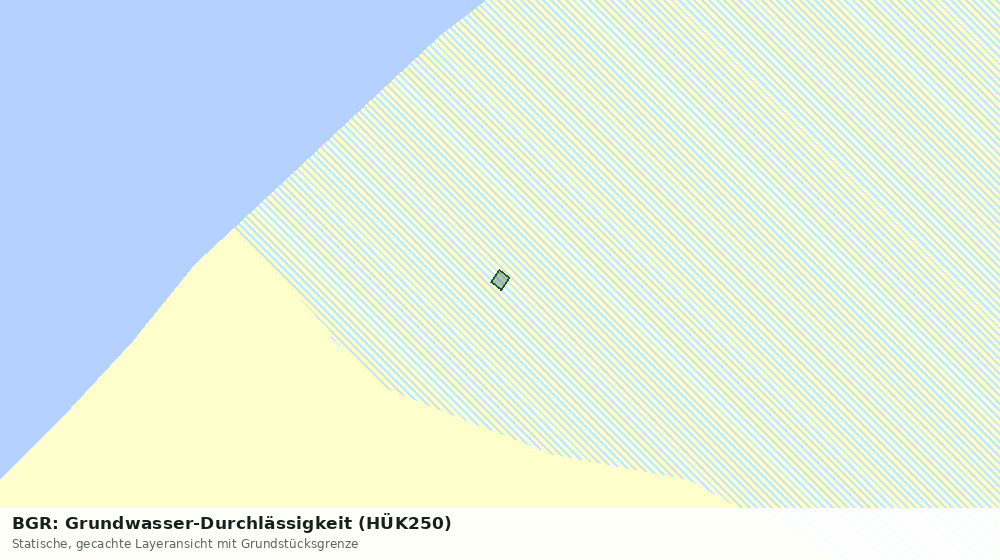 Statische Kartenansicht: BGR: Grundwasser-Durchlässigkeit (HÜK250)