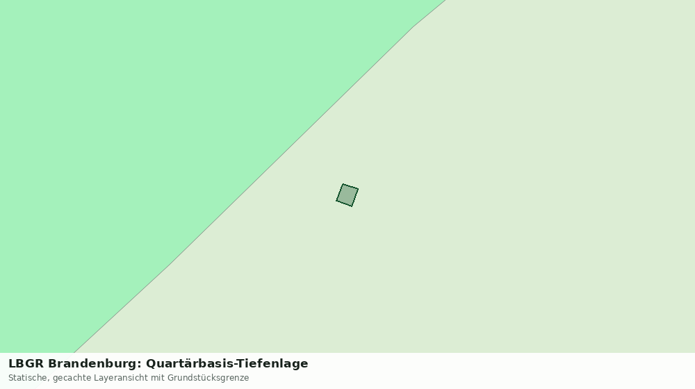 Statische Kartenansicht: LBGR Brandenburg: Quartärbasis-Tiefenlage