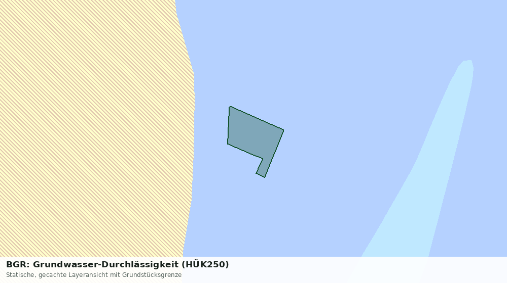 Statische Kartenansicht: BGR: Grundwasser-Durchlässigkeit (HÜK250)