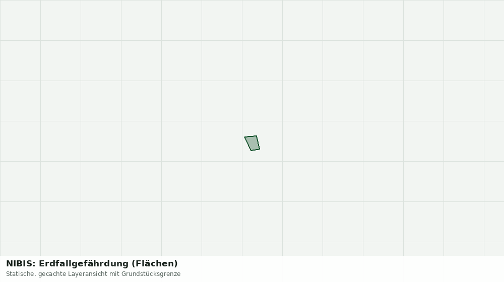 Statische Kartenansicht: NIBIS: Erdfallgefährdung (Flächen)