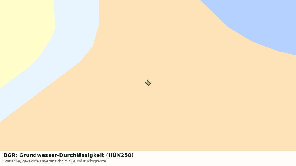 Statische Kartenansicht: BGR: Grundwasser-Durchlässigkeit (HÜK250)