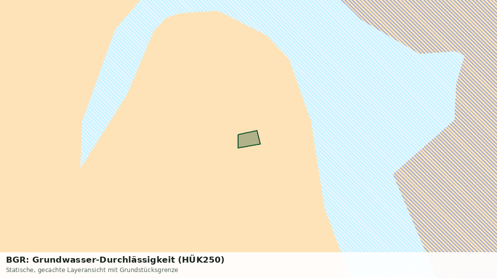 Statische Kartenansicht: BGR: Grundwasser-Durchlässigkeit (HÜK250)