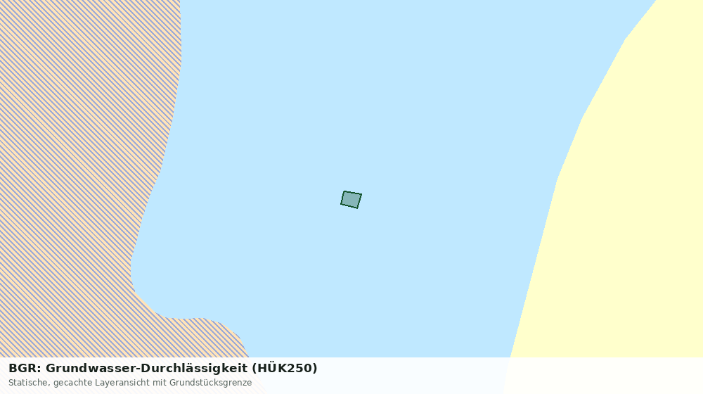 Statische Kartenansicht: BGR: Grundwasser-Durchlässigkeit (HÜK250)