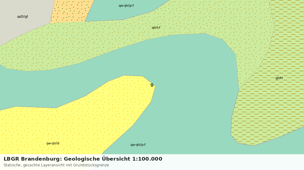 Statische Kartenansicht: LBGR Brandenburg: Geologische Übersicht 1:100.000