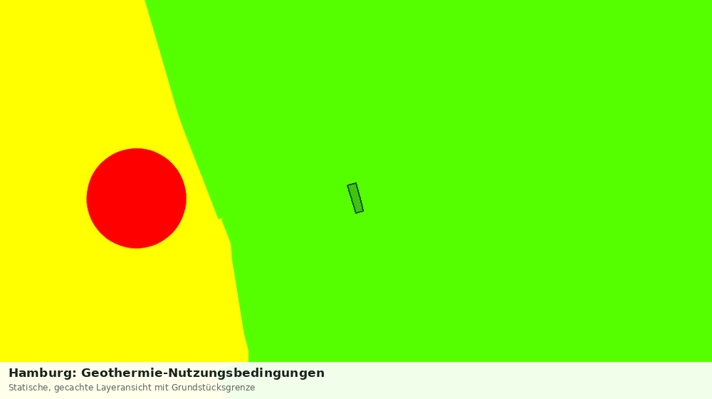 Statische Kartenansicht: Hamburg: Geothermie-Nutzungsbedingungen