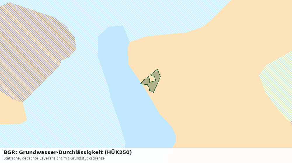 Statische Kartenansicht: BGR: Grundwasser-Durchlässigkeit (HÜK250)
