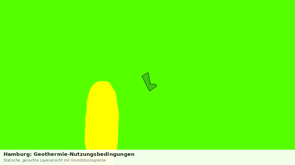 Statische Kartenansicht: Hamburg: Geothermie-Nutzungsbedingungen