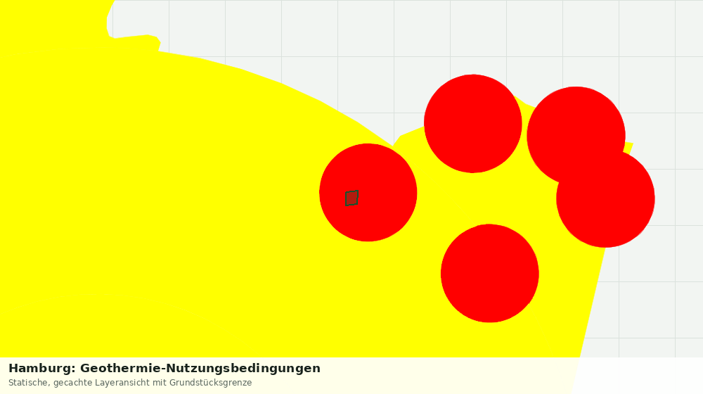 Statische Kartenansicht: Hamburg: Geothermie-Nutzungsbedingungen