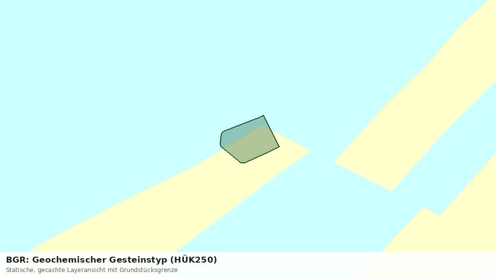Statische Kartenansicht: BGR: Geochemischer Gesteinstyp (HÜK250)