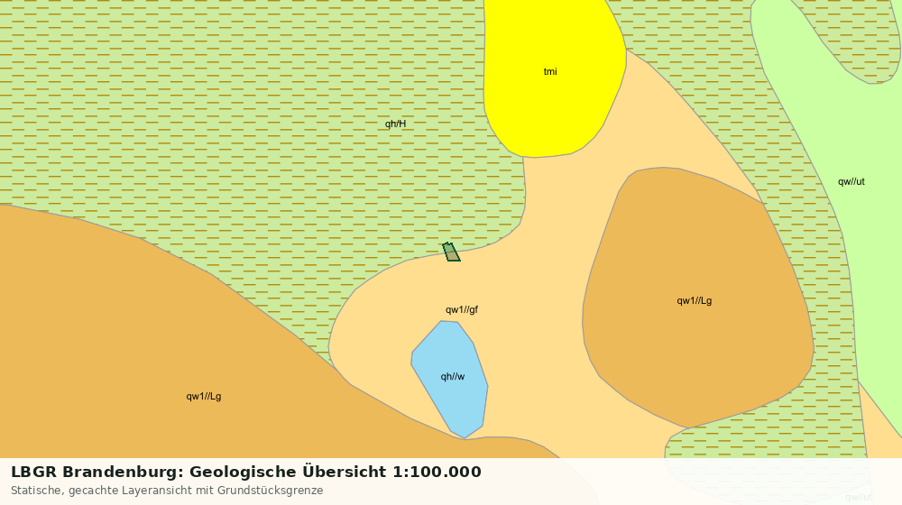 Statische Kartenansicht: LBGR Brandenburg: Geologische Übersicht 1:100.000