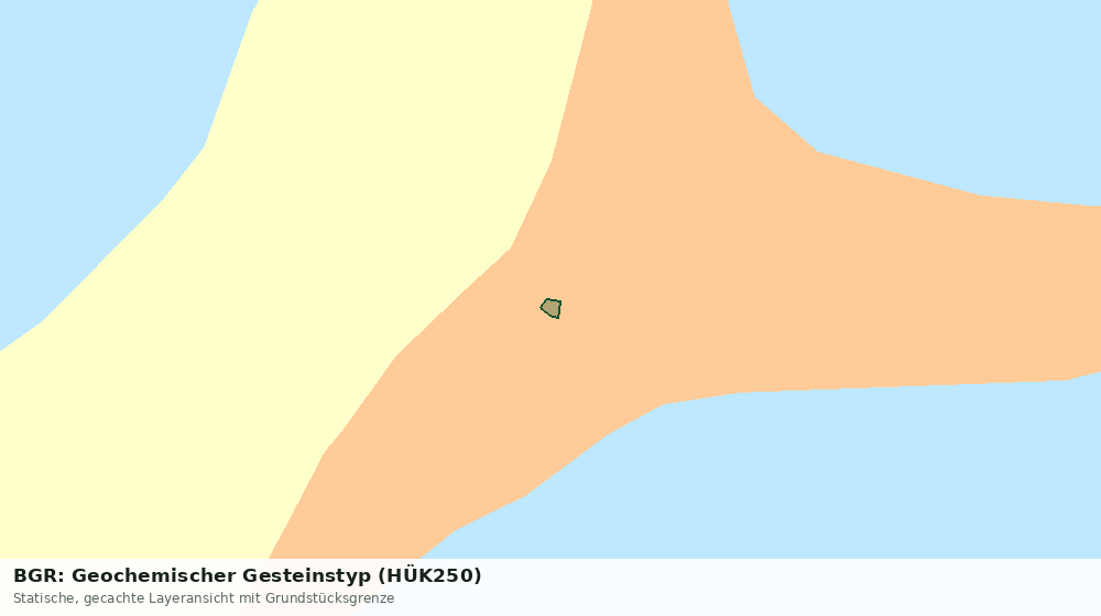 Statische Kartenansicht: BGR: Geochemischer Gesteinstyp (HÜK250)