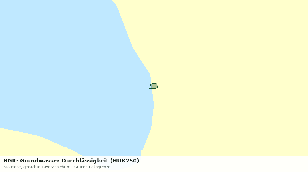 Statische Kartenansicht: BGR: Grundwasser-Durchlässigkeit (HÜK250)