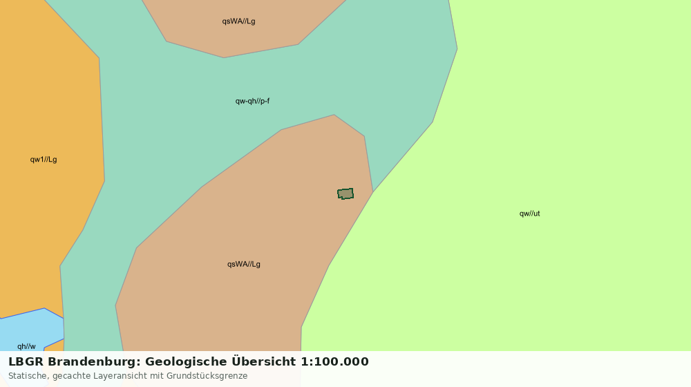 Statische Kartenansicht: LBGR Brandenburg: Geologische Übersicht 1:100.000