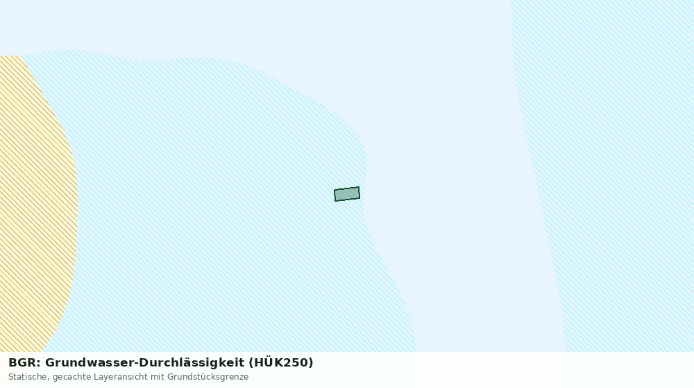 Statische Kartenansicht: BGR: Grundwasser-Durchlässigkeit (HÜK250)