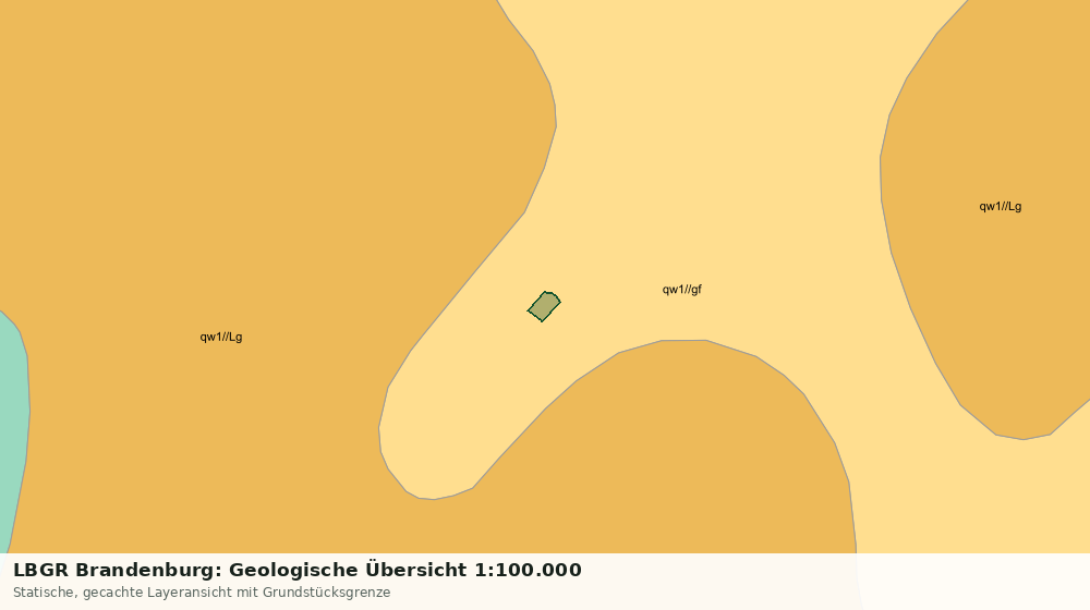 Statische Kartenansicht: LBGR Brandenburg: Geologische Übersicht 1:100.000