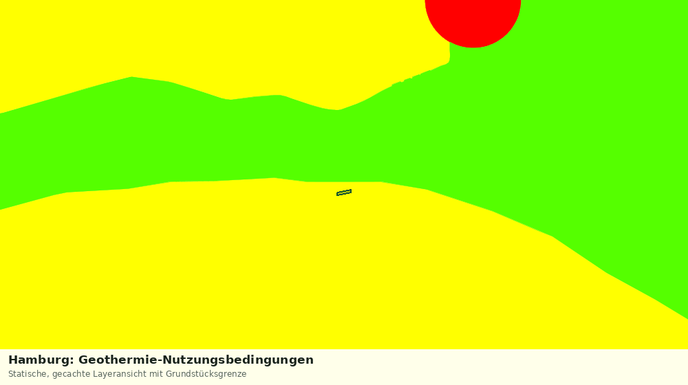 Statische Kartenansicht: Hamburg: Geothermie-Nutzungsbedingungen
