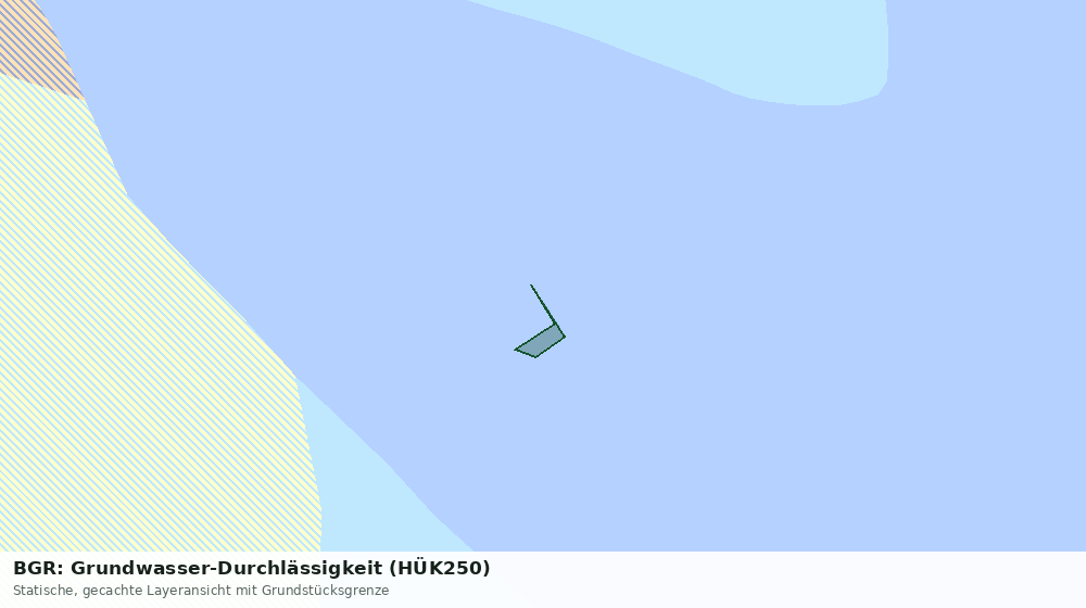 Statische Kartenansicht: BGR: Grundwasser-Durchlässigkeit (HÜK250)