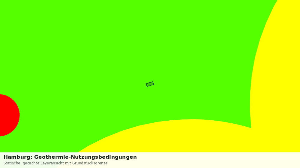 Statische Kartenansicht: Hamburg: Geothermie-Nutzungsbedingungen