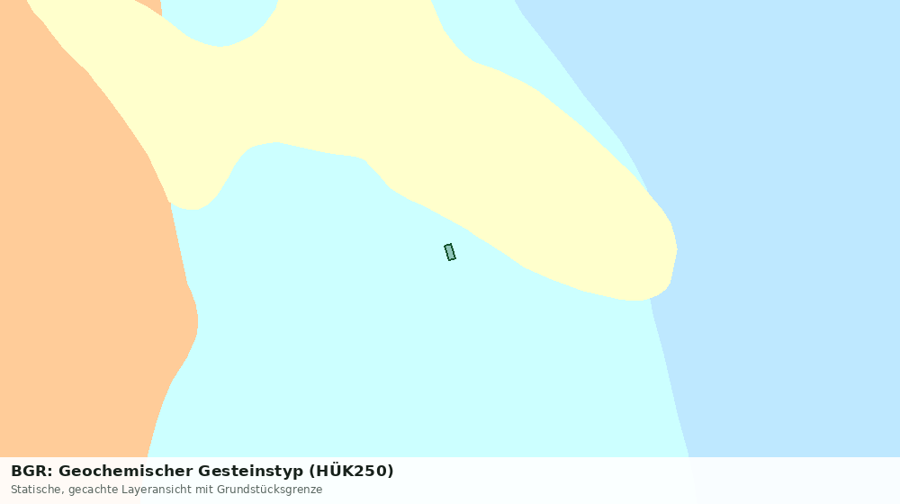 Statische Kartenansicht: BGR: Geochemischer Gesteinstyp (HÜK250)