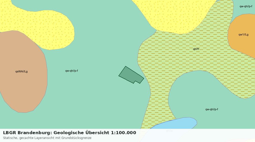 Statische Kartenansicht: LBGR Brandenburg: Geologische Übersicht 1:100.000