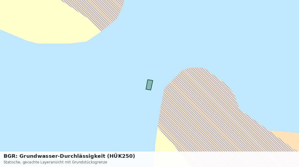 Statische Kartenansicht: BGR: Grundwasser-Durchlässigkeit (HÜK250)