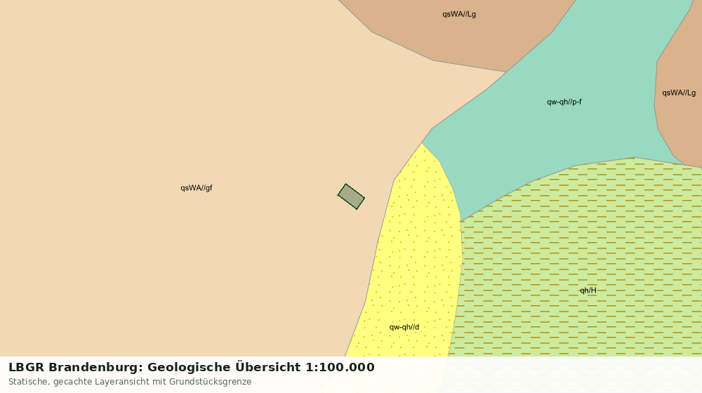 Statische Kartenansicht: LBGR Brandenburg: Geologische Übersicht 1:100.000