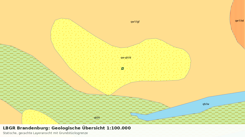 Statische Kartenansicht: LBGR Brandenburg: Geologische Übersicht 1:100.000