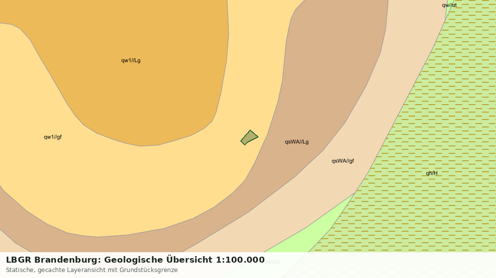 Statische Kartenansicht: LBGR Brandenburg: Geologische Übersicht 1:100.000