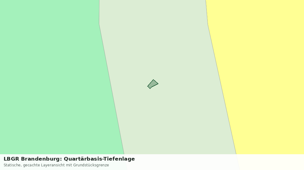 Statische Kartenansicht: LBGR Brandenburg: Quartärbasis-Tiefenlage
