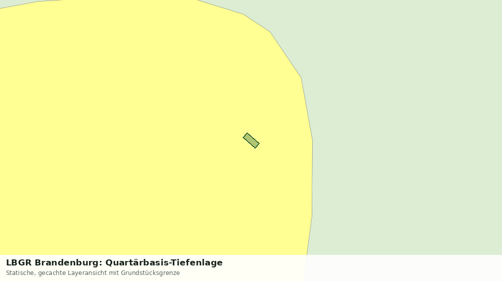 Statische Kartenansicht: LBGR Brandenburg: Quartärbasis-Tiefenlage