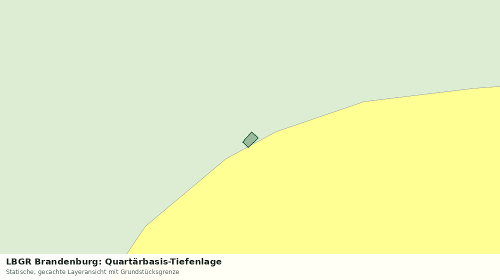 Statische Kartenansicht: LBGR Brandenburg: Quartärbasis-Tiefenlage