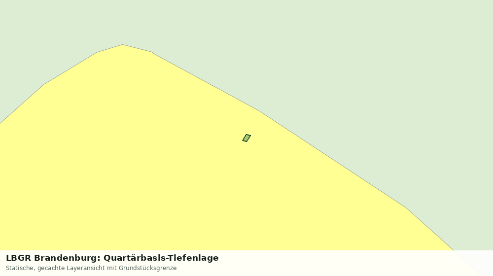 Statische Kartenansicht: LBGR Brandenburg: Quartärbasis-Tiefenlage
