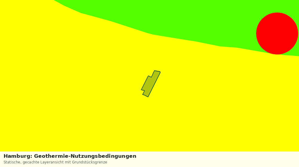 Statische Kartenansicht: Hamburg: Geothermie-Nutzungsbedingungen