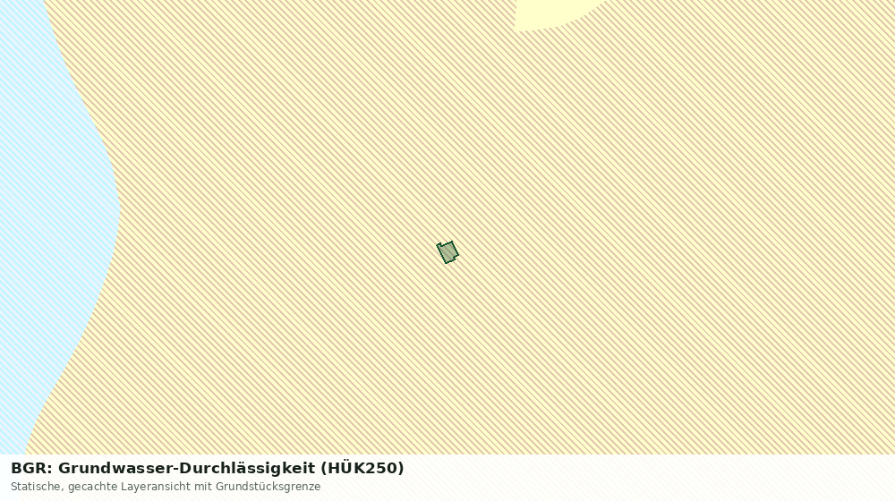 Statische Kartenansicht: BGR: Grundwasser-Durchlässigkeit (HÜK250)