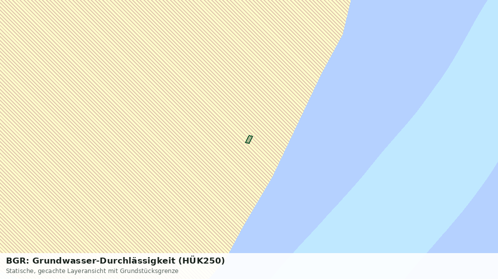 Statische Kartenansicht: BGR: Grundwasser-Durchlässigkeit (HÜK250)