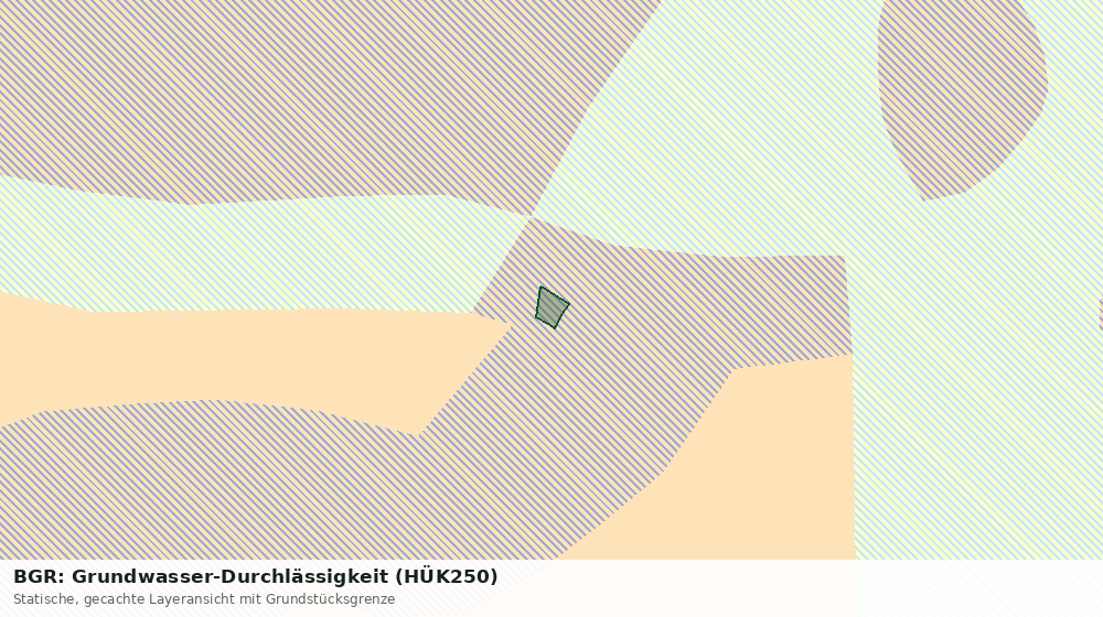 Statische Kartenansicht: BGR: Grundwasser-Durchlässigkeit (HÜK250)