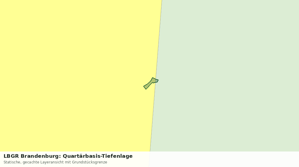 Statische Kartenansicht: LBGR Brandenburg: Quartärbasis-Tiefenlage