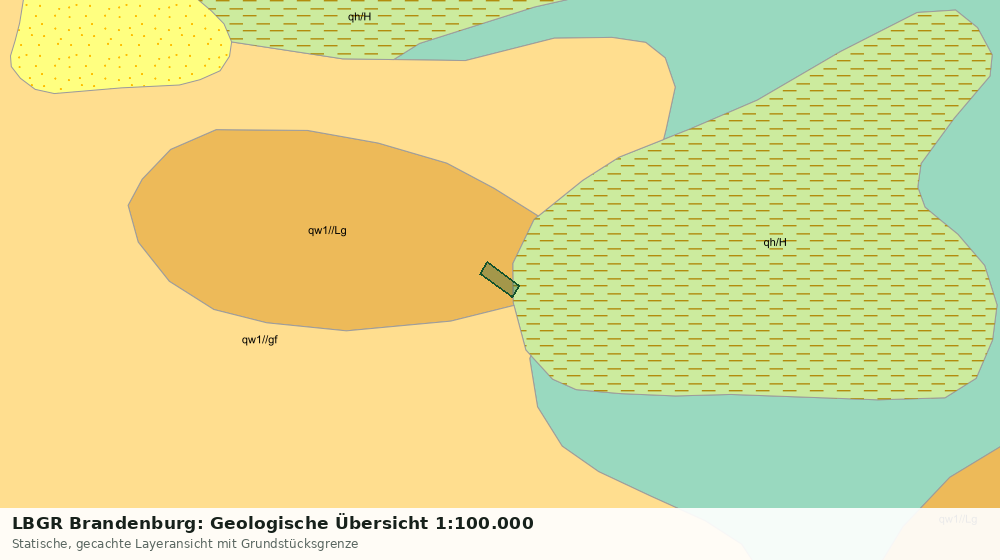 Statische Kartenansicht: LBGR Brandenburg: Geologische Übersicht 1:100.000