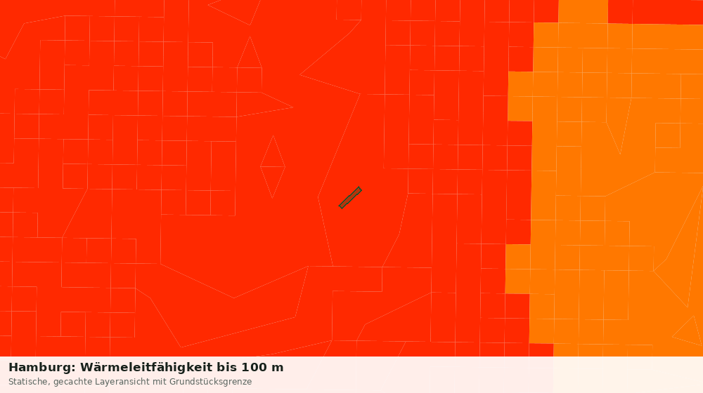 Statische Kartenansicht: Hamburg: Wärmeleitfähigkeit bis 100 m