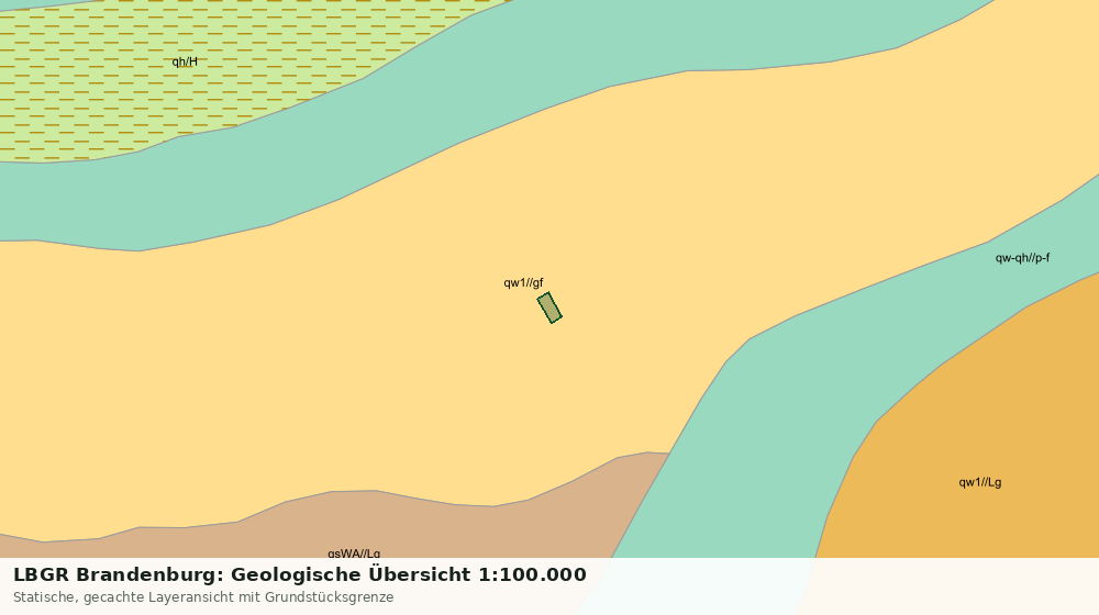 Statische Kartenansicht: LBGR Brandenburg: Geologische Übersicht 1:100.000